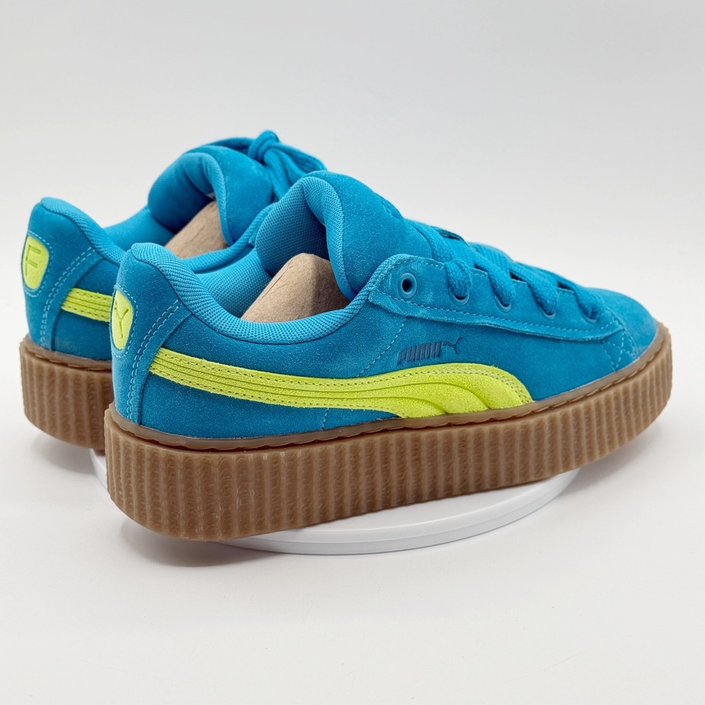 Puma Fenty X Puma Creeper Phatty Shoes Size 7.5 Womens Blue/Yellow NEW - Picture 10 of 13